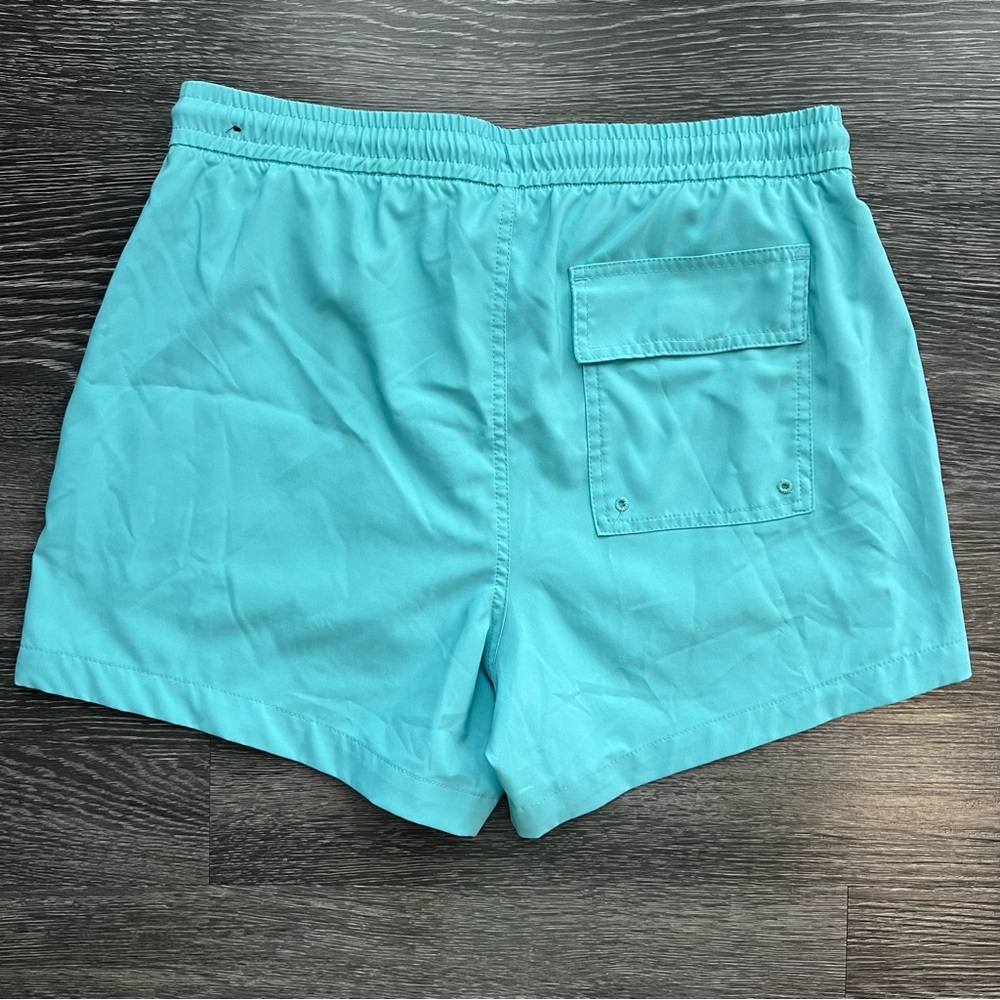 Abercrombie & Fitch Relaxed Stretch Turquoise Swim Trunks - Picture 5 of 6